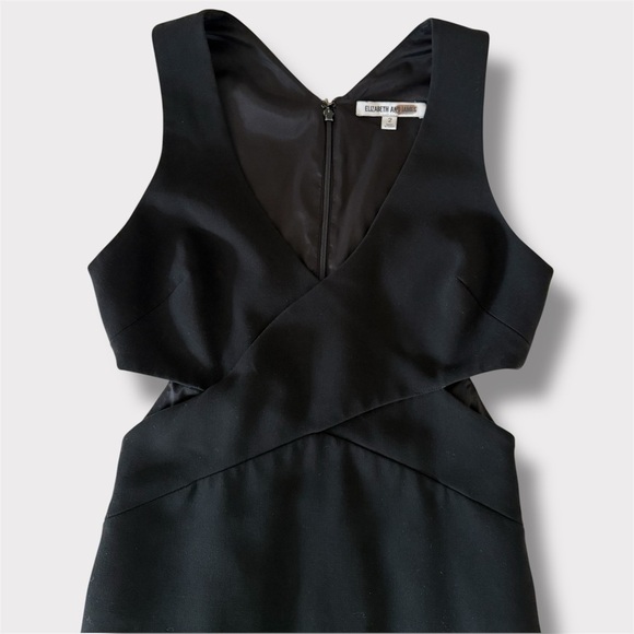 Elizabeth and James Black Aldridge Sleeveless Cutout Sheath Dress- Size 2 - Picture 4 of 9